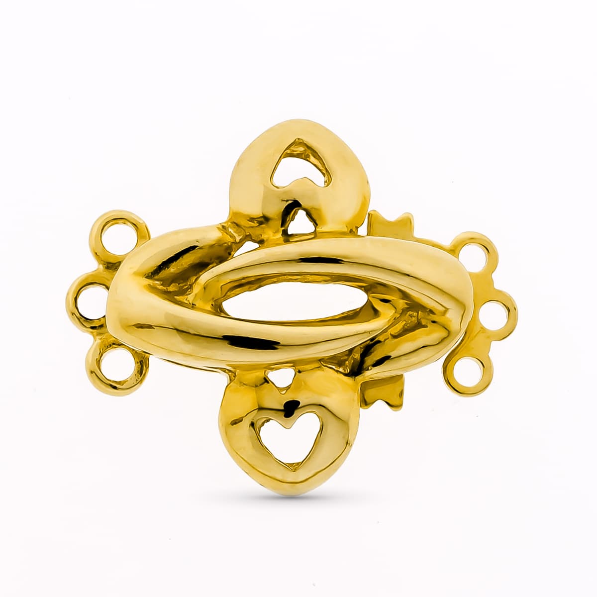 18K FORNITURA BROCHE COLLAR PARA 3 VUELTAS