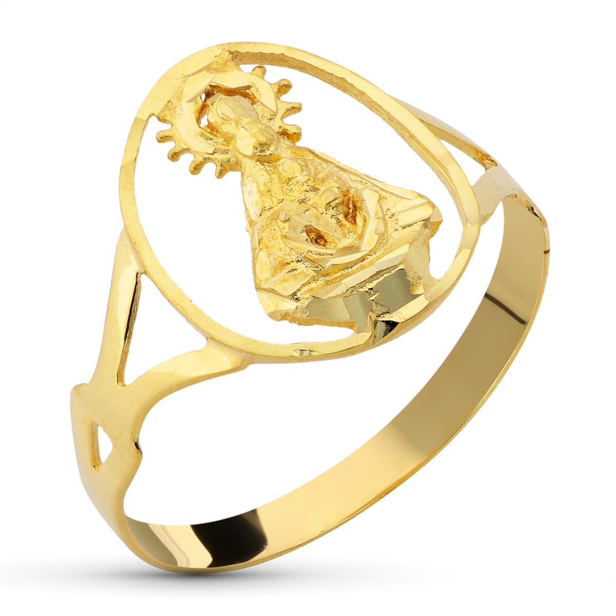 18K SORTIJA ORO AMARILLO VIRGEN TISCAR