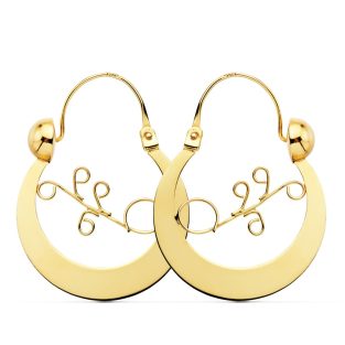 18K CRIOLLAS CANARIAS 30X24 MM