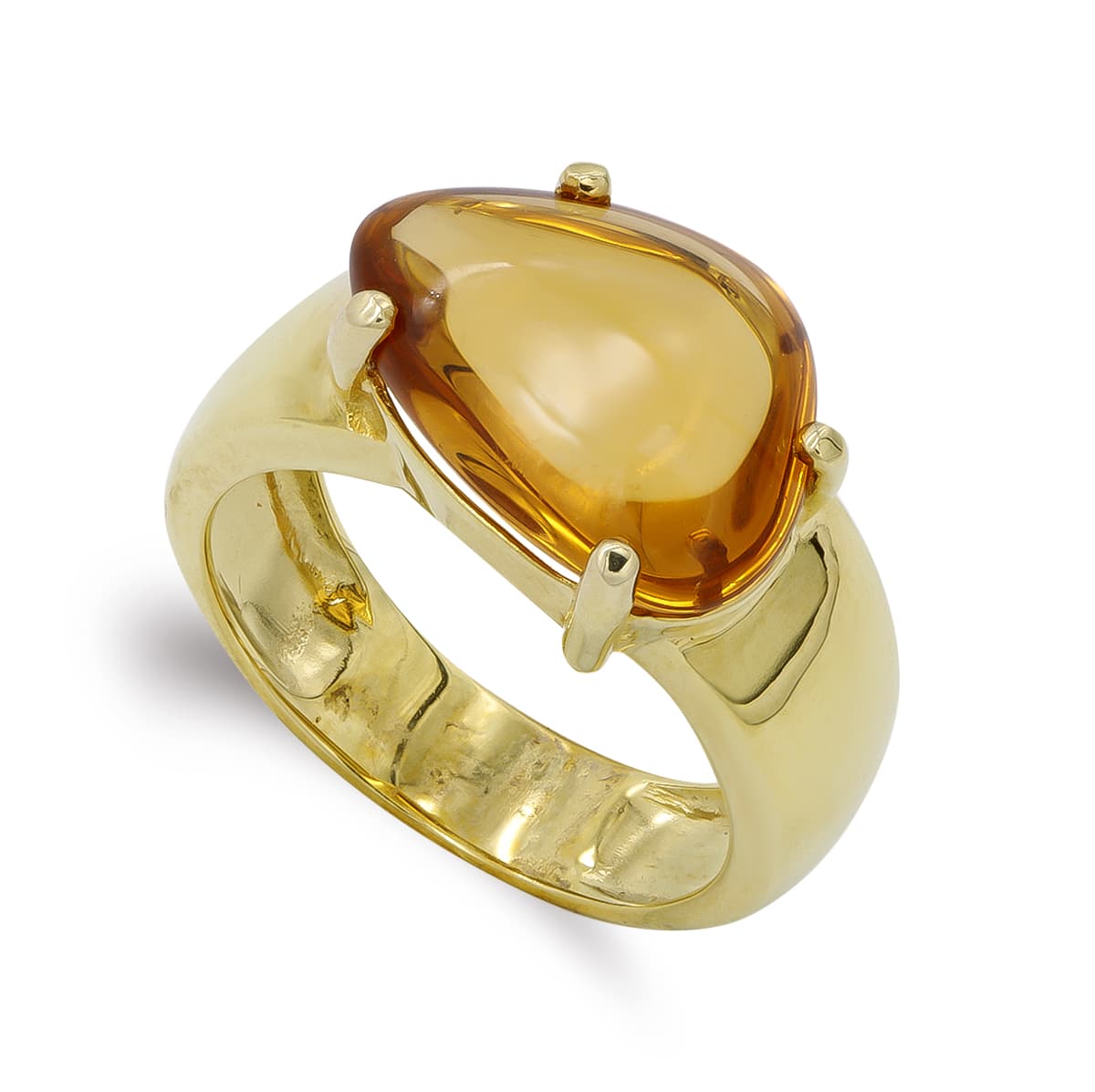 18K SORTIJA ORO AMARILLO Y TOPACIO