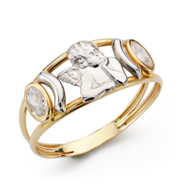 18K SORTIJA BICOLOR ANGELITO
