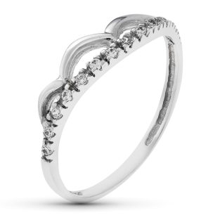 18K SORTIJA ORO BLANCO CIRCONITAS