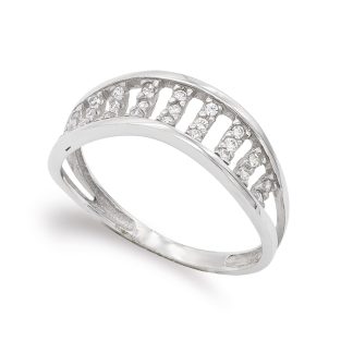 18K SORTIJA ORO BLANCO CON CIRCONITAS