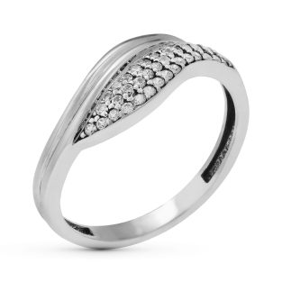 18K SORTIJA ORO BLANCO CIRCONITAS