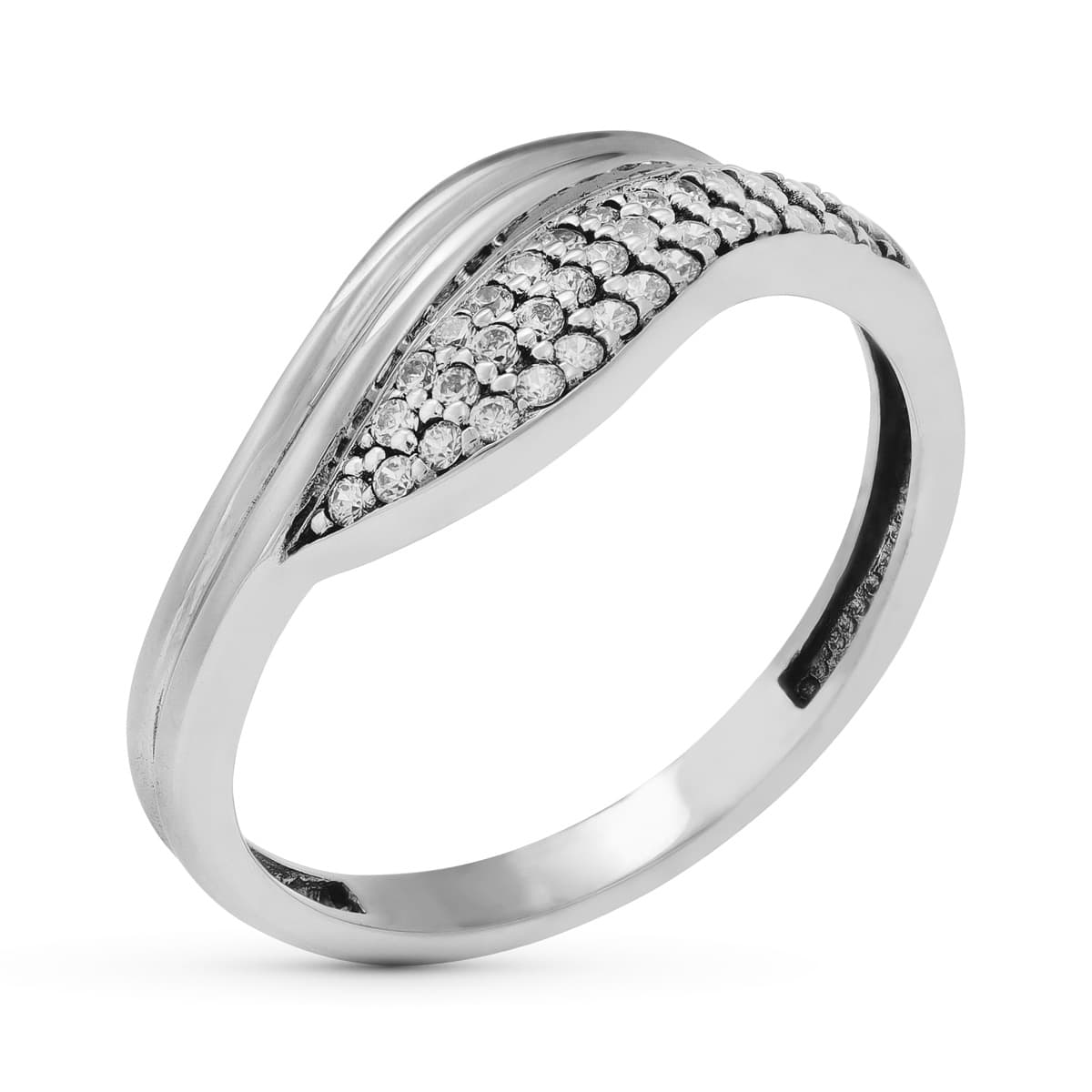 18K SORTIJA ORO BLANCO CIRCONITAS