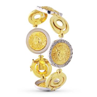18K PULSERA ORO BICOLOR MEDUSAS