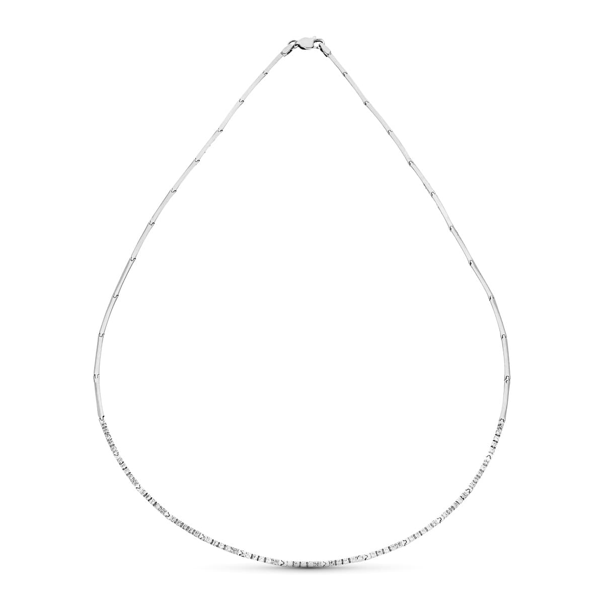 18K GARGANTILLA ORO BLANCO CIRCONITAS