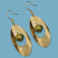 18K PENDIENTES BOLA MURANO GANCHO