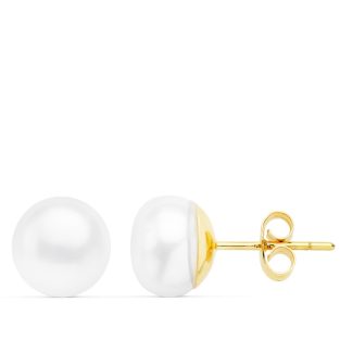 18K PENDIENTES PERLA BARROCAS 9.5-10 MM