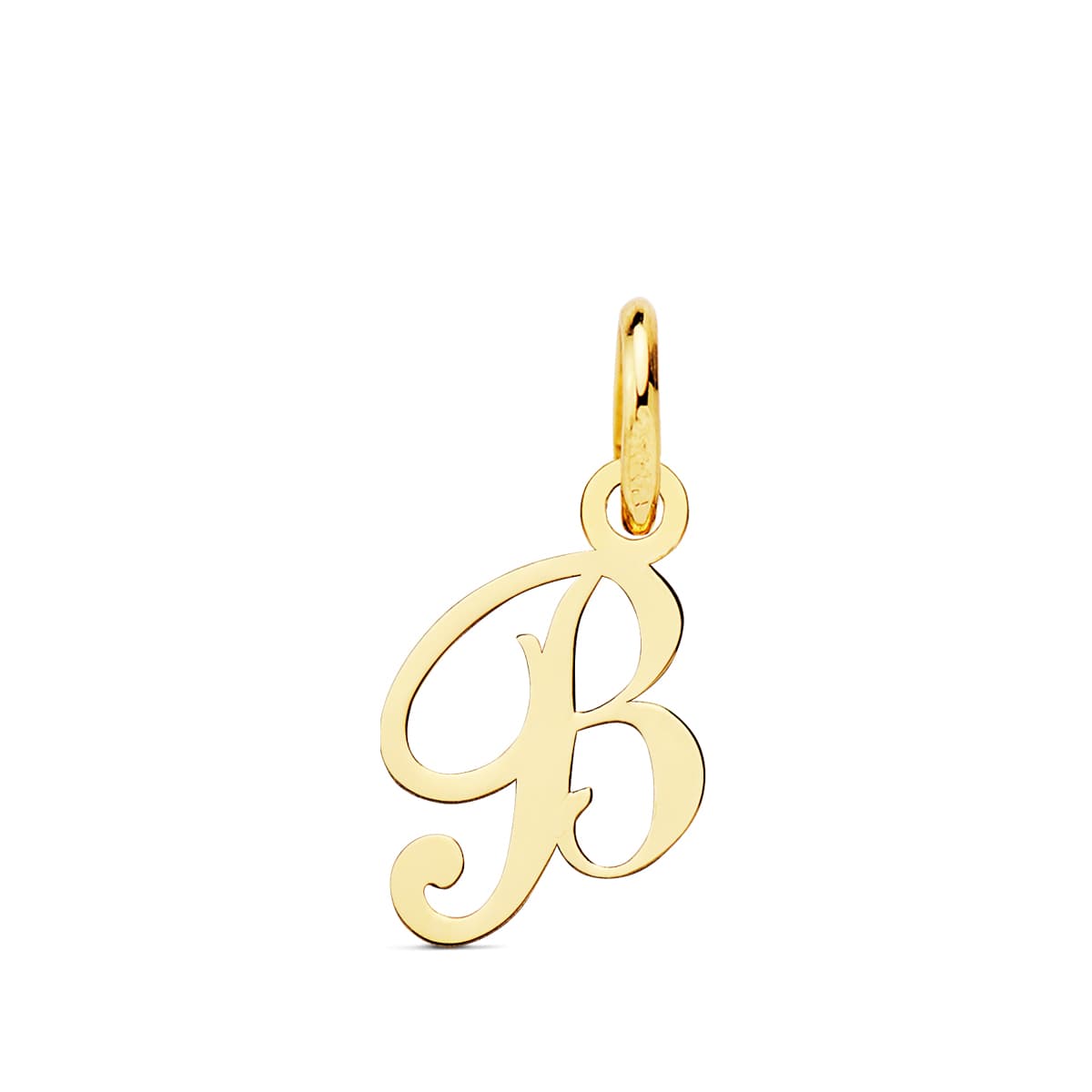 18K COLGANTE LETRA " B " 11X10 MM