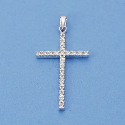 18K CRUZ CIRCONITAS 31X17 MM