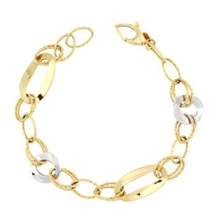 18K PULSERA BICOLOR 20.5 CM