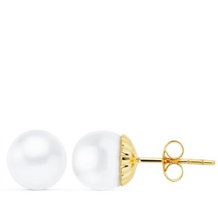 9k PENDIENTE PERLA CULTIVADA 9-9.5 MM