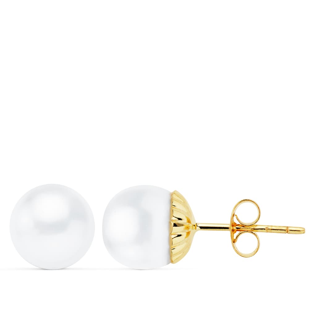 9k PENDIENTE PERLA CULTIVADA 9-9.5 MM