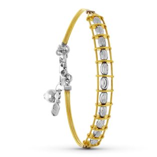 18K PULSERA ORO BICOLOR CIRCONITAS