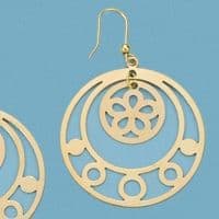 18K AROS PLANOS CALADOS 7.65 GR