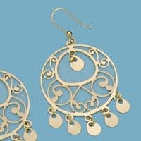 18K AROS CALADOS CON MOTIVOS 7.20 GR