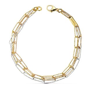 18K PULSERA TRICOLOR 19.5CM 6.00 GR