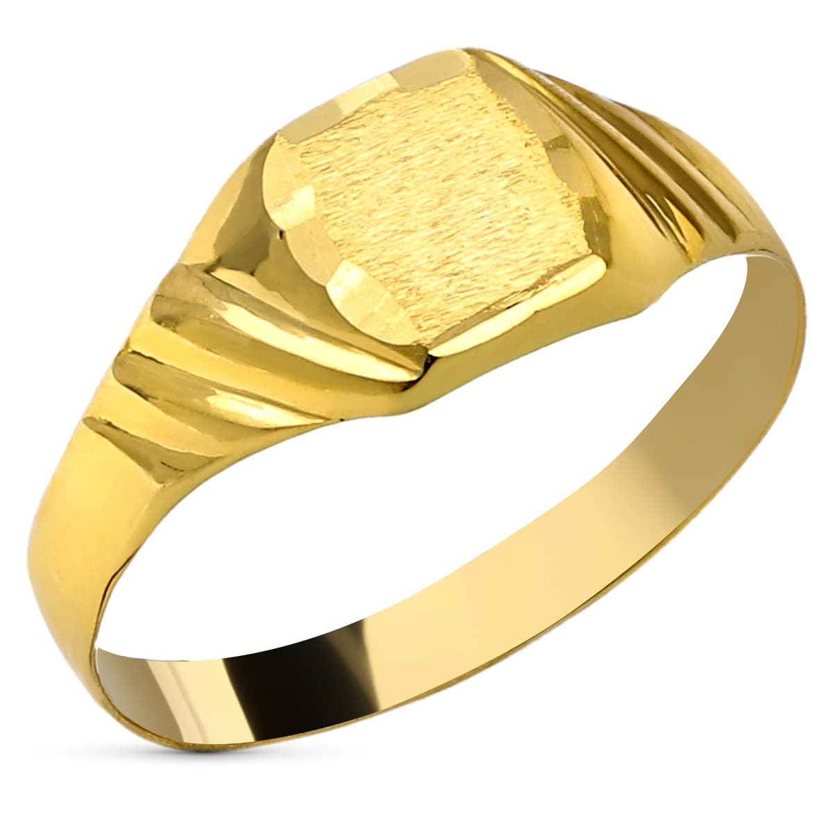 18K SELLO ORO AMARILLO BEBE TALLADO