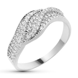 18K SORTIJA ORO BLANCO CIRCONITAS