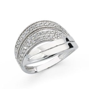 18K SORTIJA ORO BLANCO CIRCONITAS