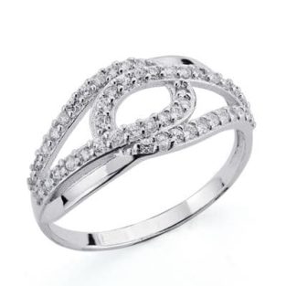 18K SORTIJA ORO BLANCO CIRCONITAS