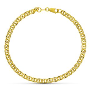 18K PULSERA ORO AMARILLO HUNGARA HUECA