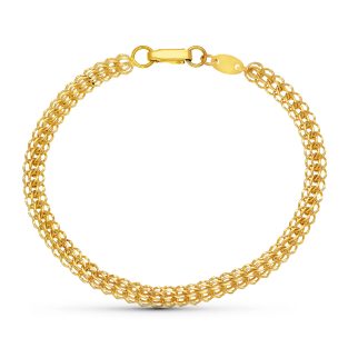 18K PULSERA ORO AMARILLO CARAQUEÑA 7.70 GR