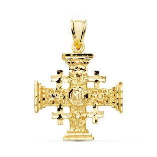 18K CRUZ DE JERUSALEN 27X23 MM