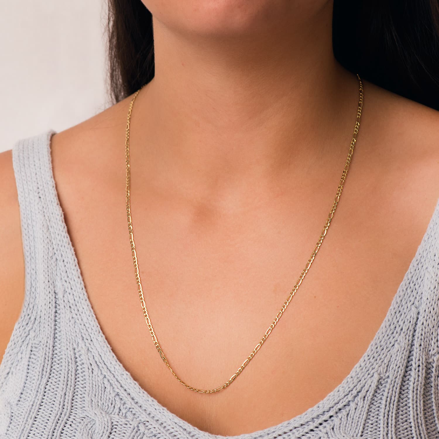 18K CADENA ORO AMARILLO CARTIER HUECA ESLABON PLANO ANCHO: 2.2MM LARGO: 60CM - Imagen 2