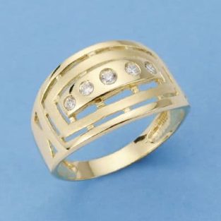 18K SORTIJA ORO AMARILLO CIRCONITAS