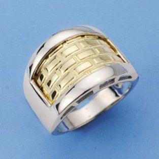 18K SORTIJA BICOLOR