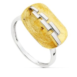 18K SORTIJA BICOLOR LANZADERA 1.5 MM