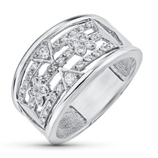 18K SORTIJA ORO BLANCO CIRCONITAS