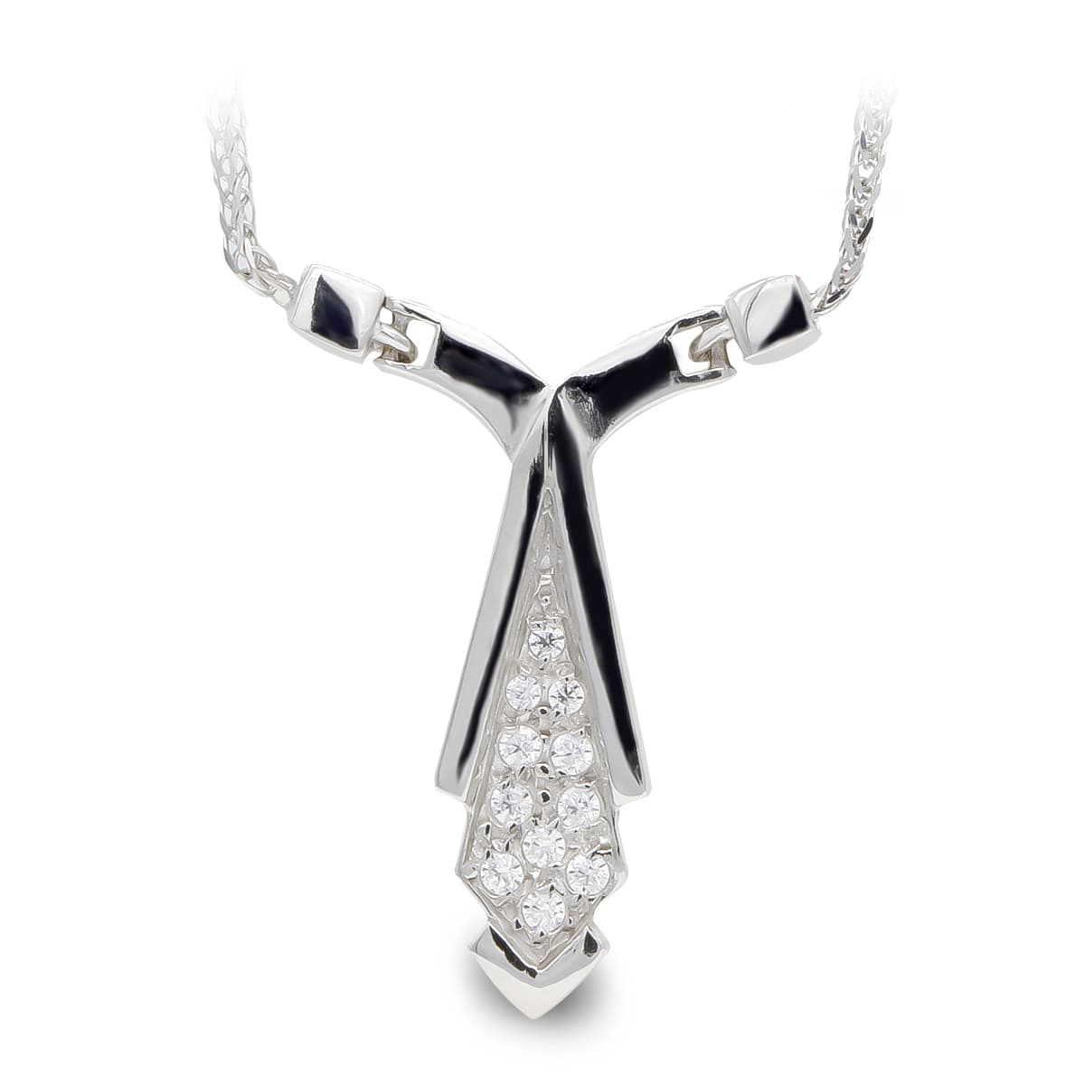 18K GARGANTILLA ORO BLANCO CIRCONITAS