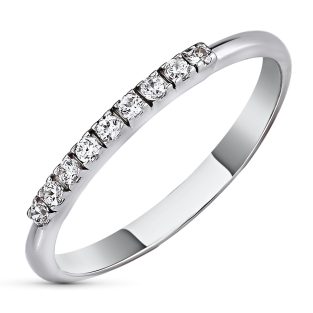 18K SORTIJA CIRCONITAS ORO BLANCO