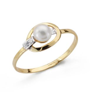 18K SORTIJA COMUNION PERLA