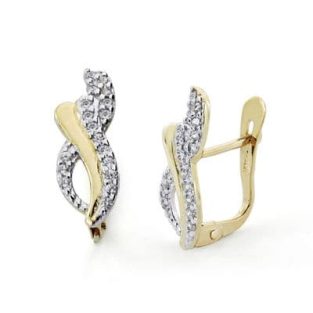 18K PENDIENTES COMUNION CIRCONITA 14X5 MM