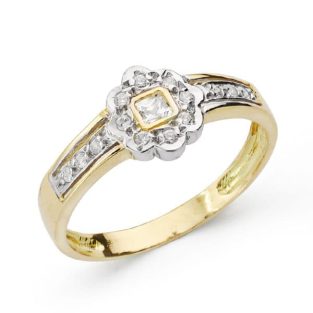 18K SORTIJA COMUNION BICOLOR CIRCONITAS