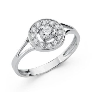 18K SORTIJA COMUNION ORO BLANCO CIRCONITAS