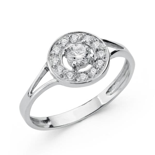 18K SORTIJA COMUNION ORO BLANCO CIRCONITAS