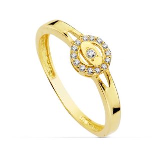 18K SORTIJA COMUNION CIRCONITAS