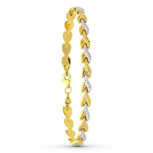 18K PULSERA ORO BICOLOR