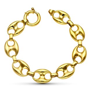 18K PULSERA ORO AMARILLO CALABROTE. 15 MM 20.5 CM