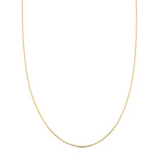 18K CADENA ORO AMARILLO FORZADA MACIZA ANCHO: 0.75 MM LARGO: 40 CM