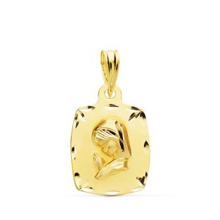 18K MEDALLA VIRGEN NIÑA 19X14 MM 1.90 GR