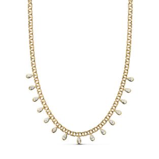 18K GARGANTILLA LAGRIMAS 42CM