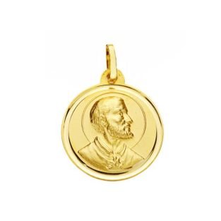 18K MEDALLA SAN FRANCISCO JAVIER 18 MM