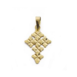 18K CRUZ CANJAYAR. 20X13 MM