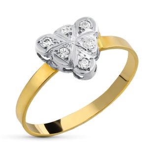 18K SORTIJA ORO AMARILLO CIRCONITAS